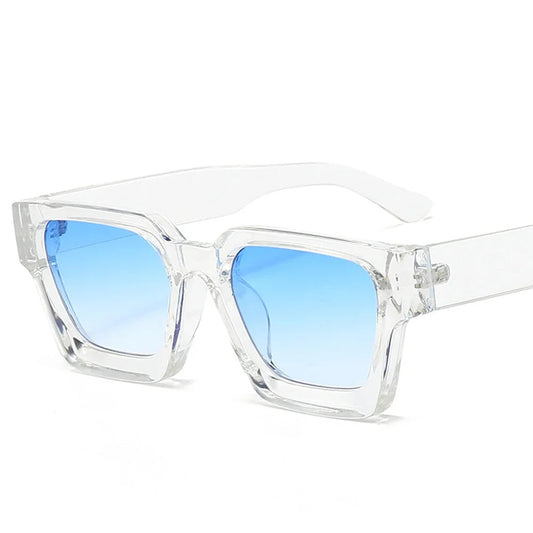 lunettes de soleil rectangulaire transparente pour femme